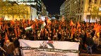 Protest march of KNE to the US embassy in Athens